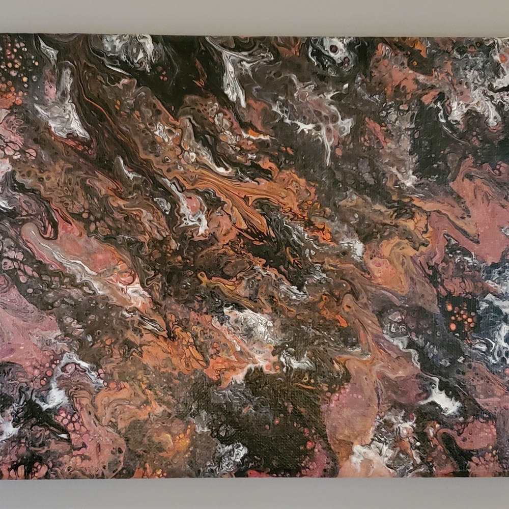 Acrylic Fluid Art on Canvas